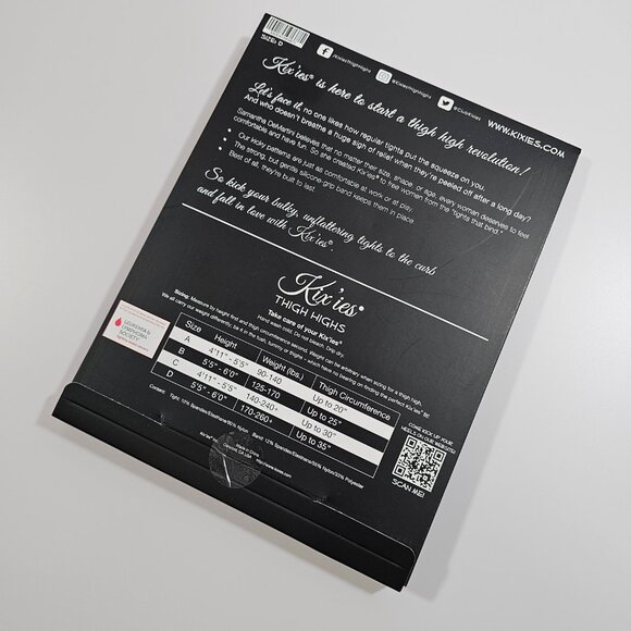 Kix'ies Joely Red Rhinestone Fishnets Thigh-Highs Stockings - Picture 8 of 8